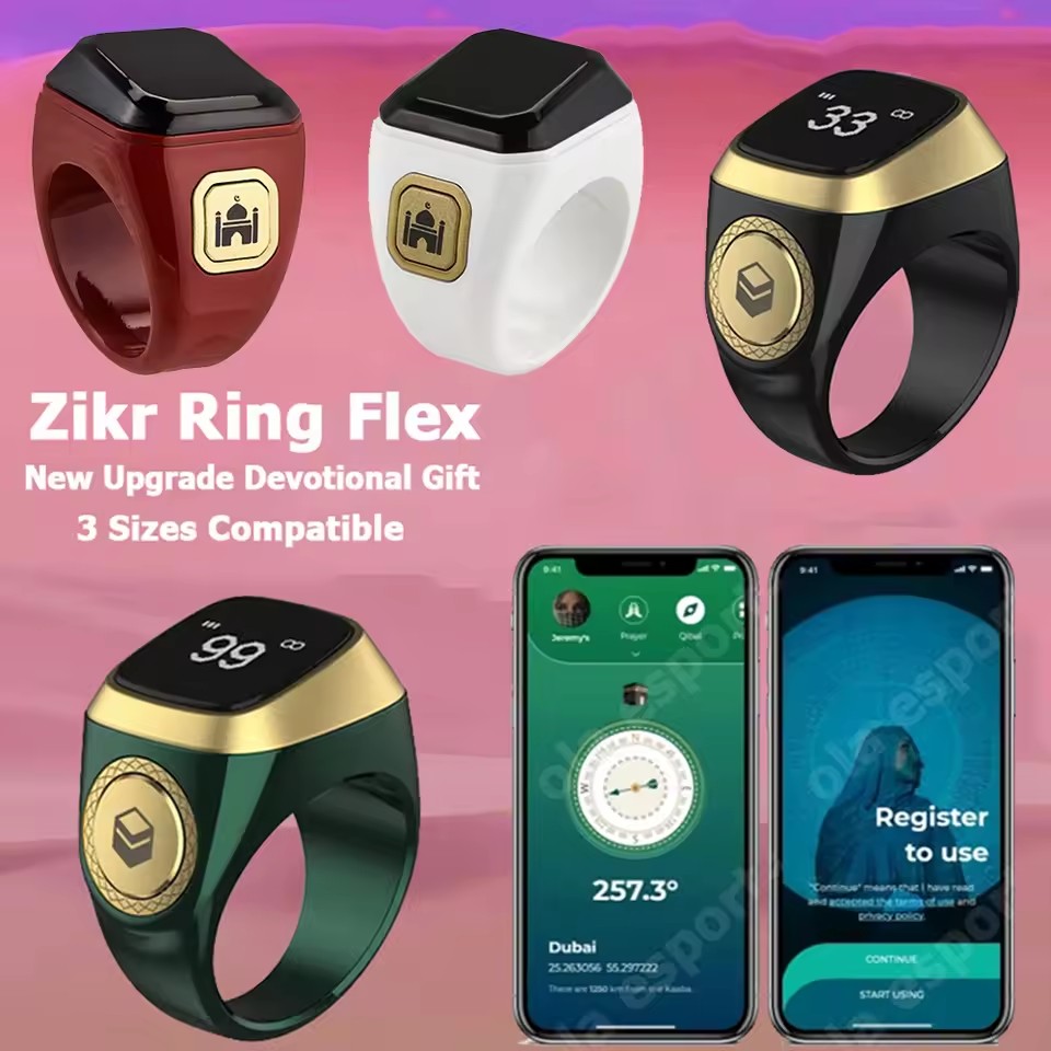 Smart Ring Health - 2026 Newest Qibla Zikr Muslim Smart