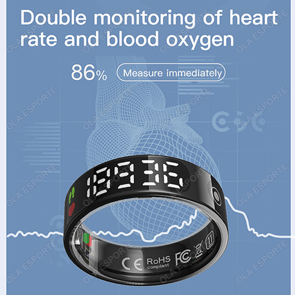 SR08 Smart Ring with Charging  - Smart Ring Health ulasan dan harga