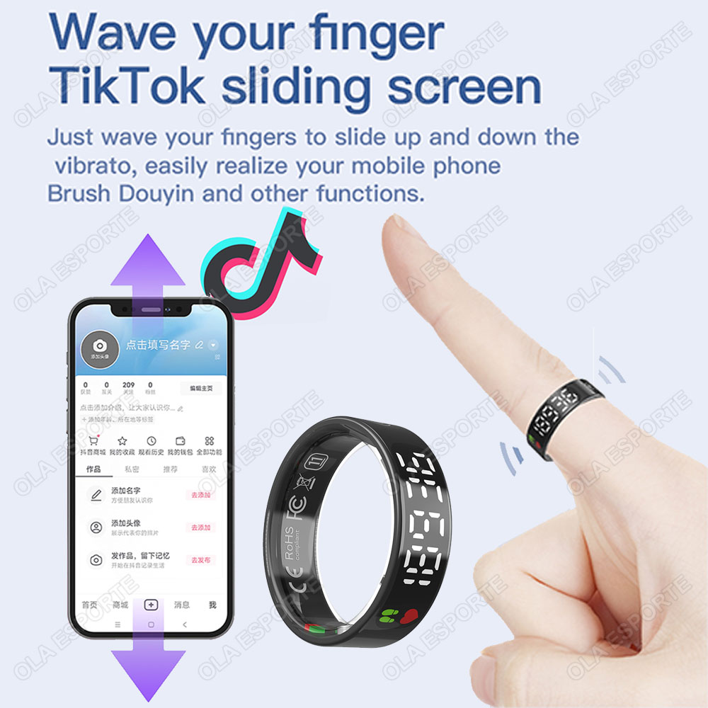 SR08 Smart Ring with Charging  - Smart Ring Health ulasan dan harga