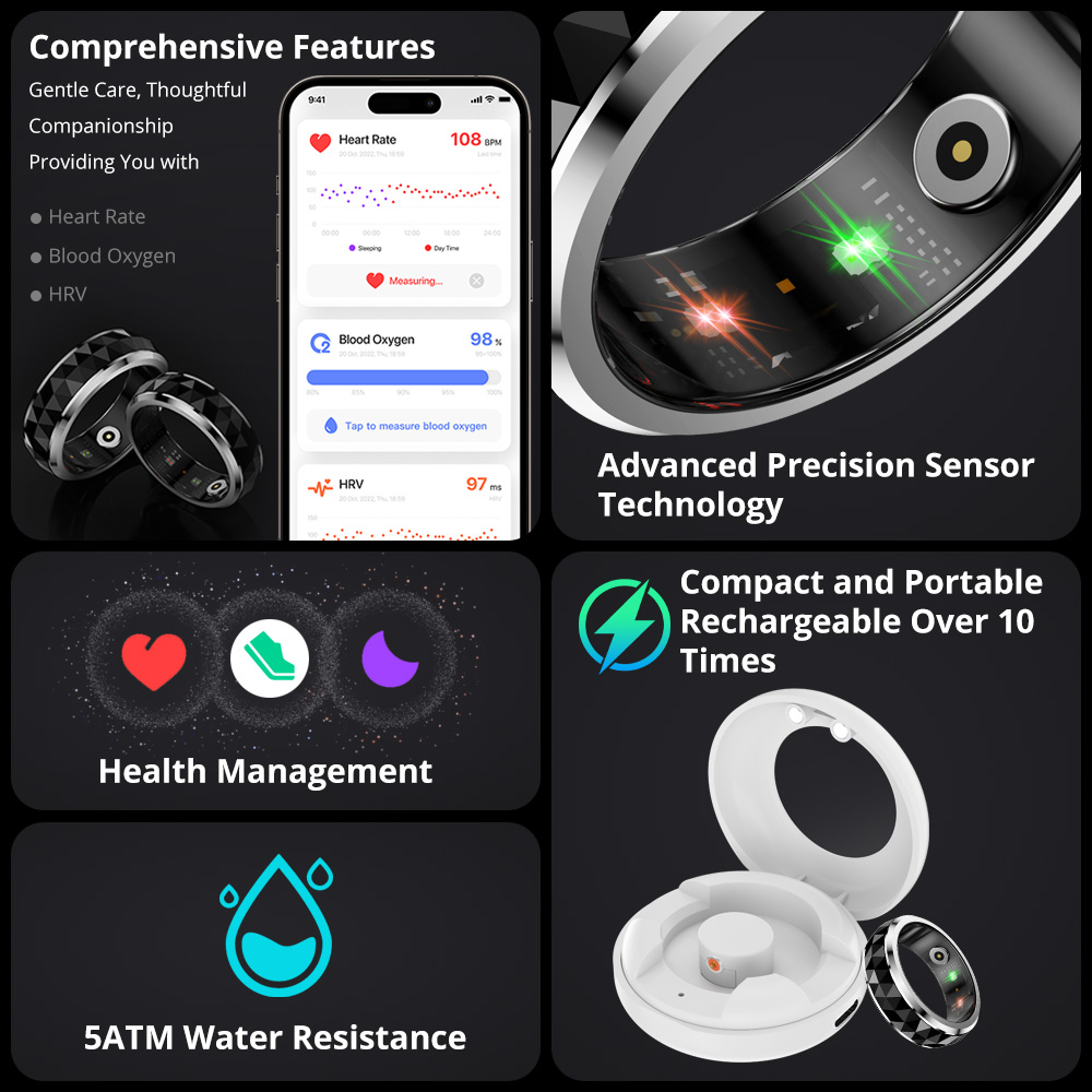 2024 COLMI R11 Smart Ring, Fid - Smart Ring Health ulasan dan harga