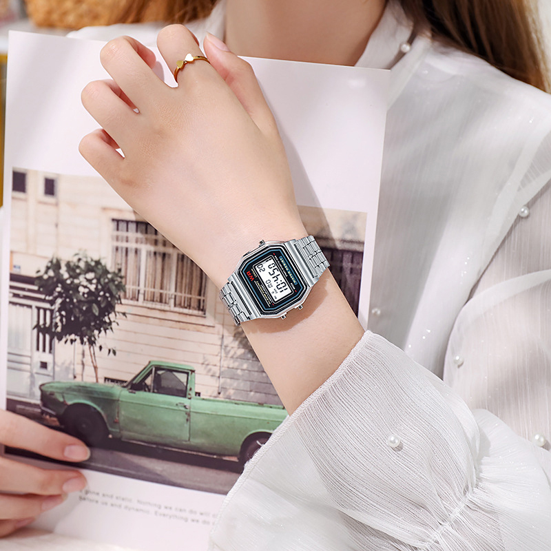 LED Stainless Steel Band Watch - Electronics Gadgets For Men ulasan dan harga