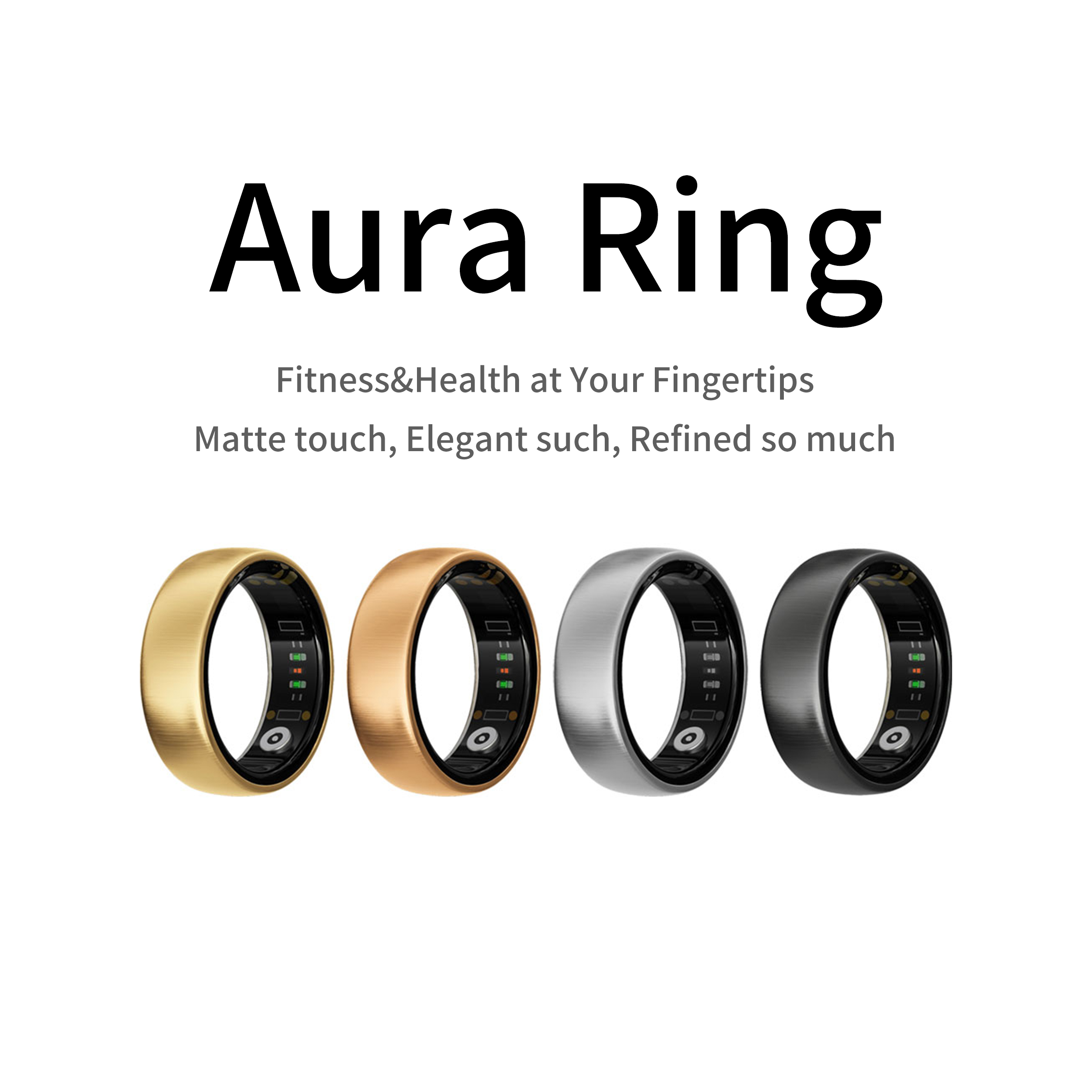 AURA Matt Smart Ring Fitness S - Smart Ring Health ulasan dan harga