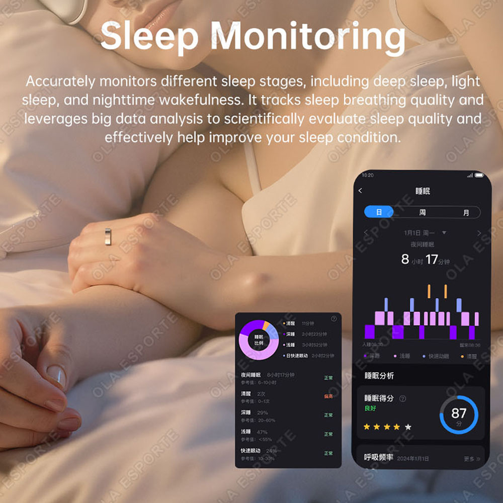 Upgraded Vibration Reminder Sm - Smart Ring Health ulasan dan harga