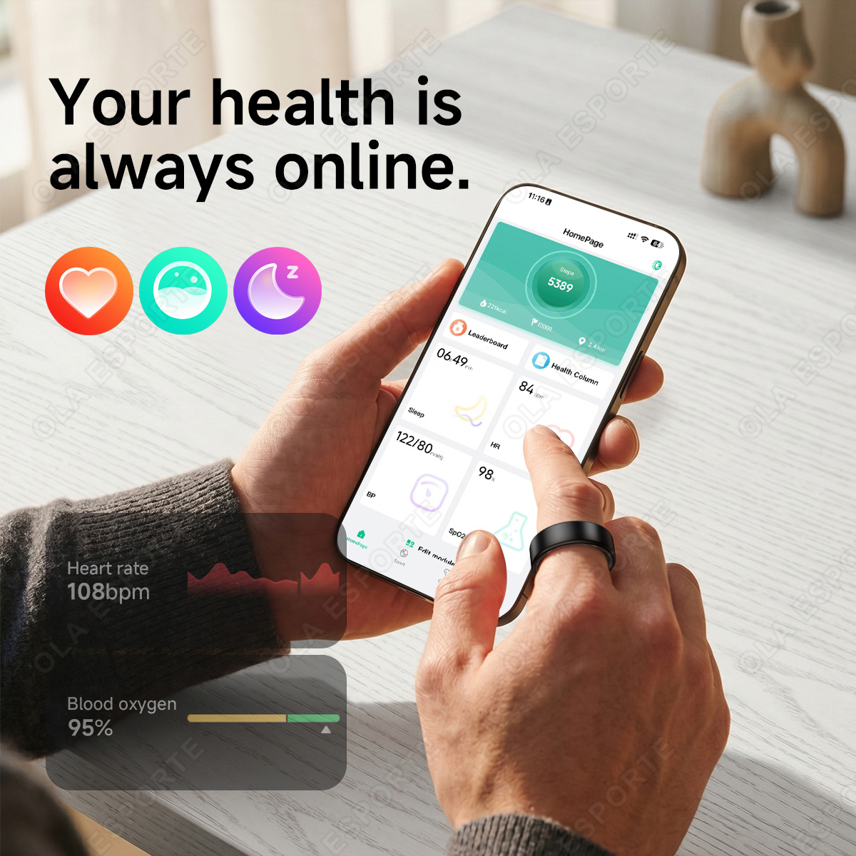 R10 Smart Ring with Charging C - Smart Ring Health ulasan dan harga