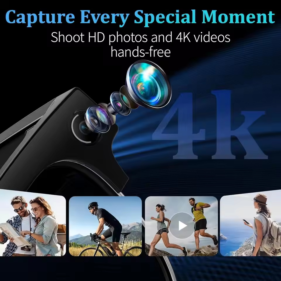 New HOT Business Smart Glasses - Action Camera 4K ulasan dan harga