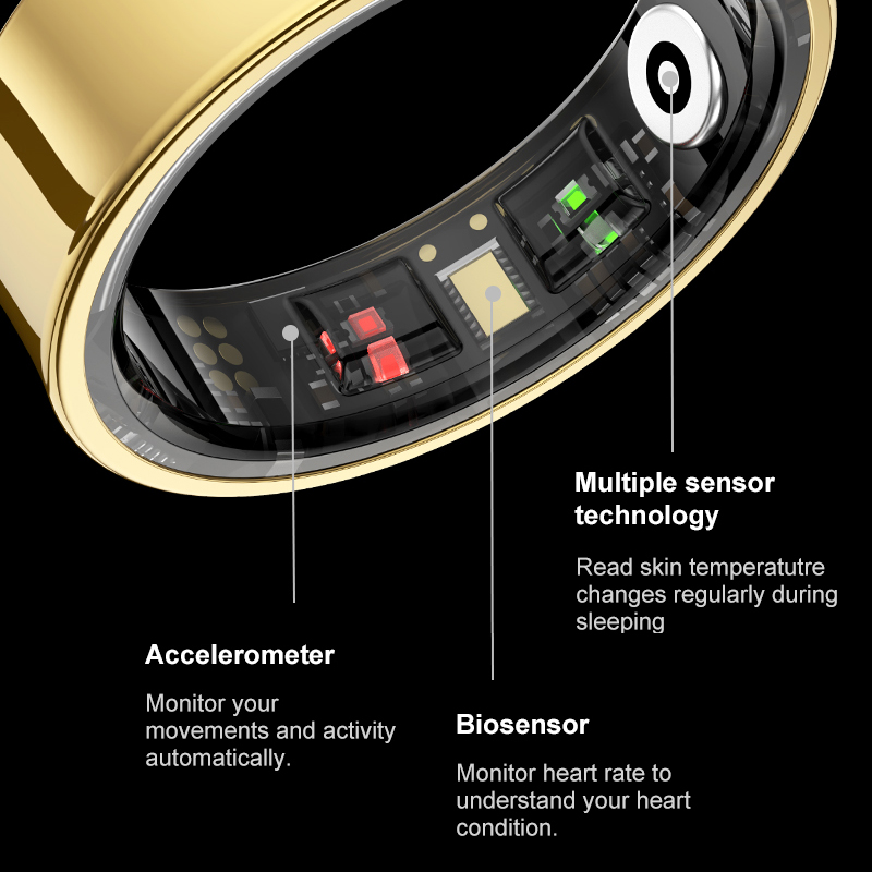 R09 Smart Ring Men Women with  - Smart Ring Health ulasan dan harga