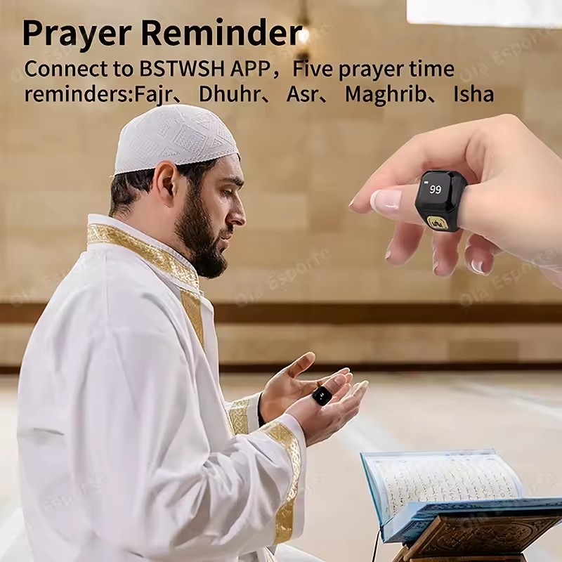 2026 Newest Qibla Zikr Muslim  - Smart Ring Health ulasan dan harga